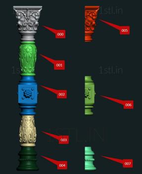 Pillar (ST_0301) 3D model for CNC machine